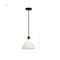 Nuvo Russel - 10 Inch Mini Pendant - Matte Black with Satin White Glass 60/8024 - alternate 2